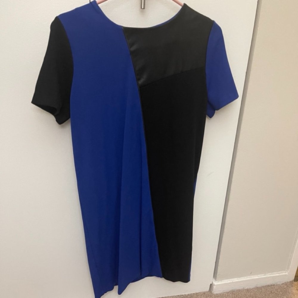 Twenty Montreal | Colorblock Faux Leather MiniDress | Size M